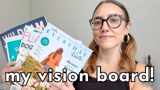 August CHALLENGE Day 13: my vision board | Katie Carney