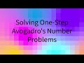 Moles and Avogadro's Number Concepts