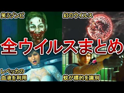 歴代バイオに存在するウイルス全13種類をまとめて解説!