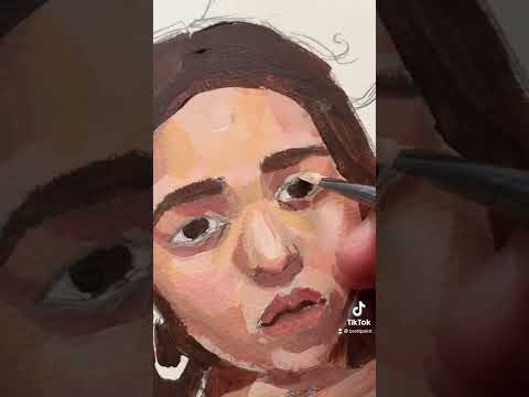 How I paint portraits #shorts