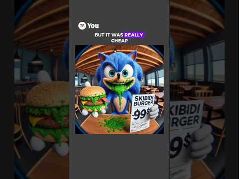 Sonic is so hungry but  then something.. 😳  @ZazeRP #funny #memes