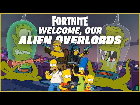 Fortnite x the Simpsons Welcome Our Alien Overlords Event!
