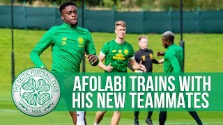 New Bhoy Jonathan Afolabi trains with Celtic!