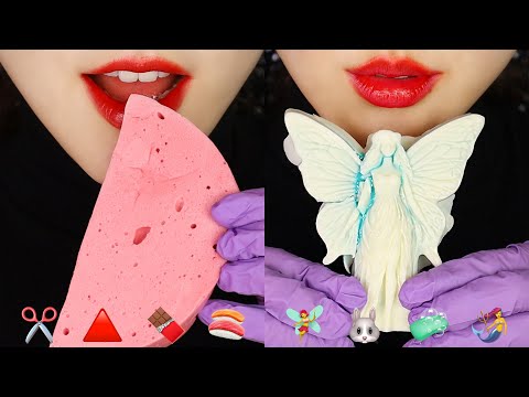 CHOCOLATE HONEY JELLY ASMR FUDGE ASMR EMOJI FOOD ASMR 🧚‍♀️
