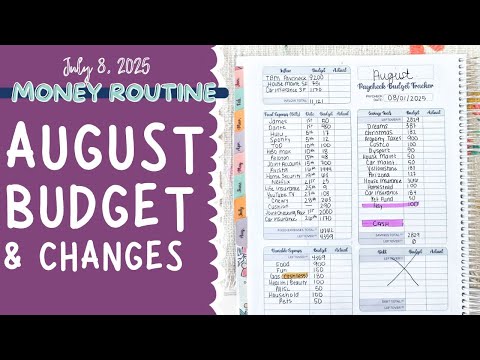 Money Routine | August Paycheck Budget + Huge Changes