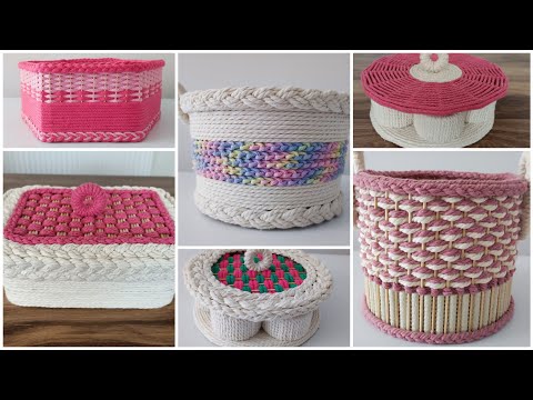 6 HARİKA SEPET YAPIN 😍✔ DESIGN 6 AMAZING BASKETS