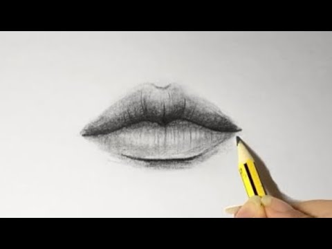 طريقة رسم الفم بالخطوات | learn how to draw lips in steps