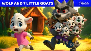 The Wolf and the 7 Little Goats : Big Bad wolf is Coming 🚪🐺 Bedtime Stories for Kids in English