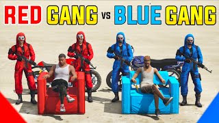 Franklin Red Gang Vs Adam Blue Gang | Red Gang Vs Blue Gang In Gta 5 In Telugu