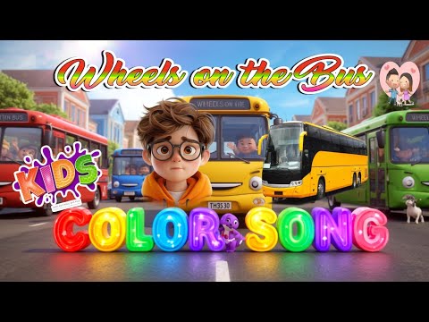 Wheels on the Bus Color Song + More | Mother Goose Club Nursery Rhymes #kidsrhymes 