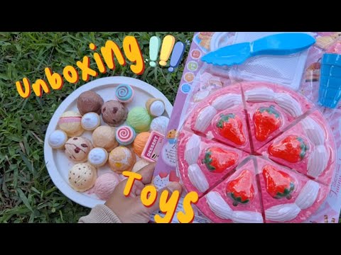 3 Minutes Unboxing Strawberry Cakes Toys #unboxing #toys #anakanak