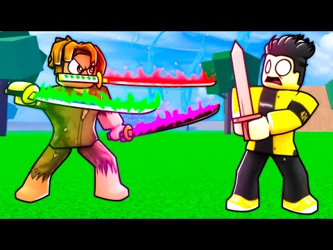 I Pretended to be NOOB with TRUE TRIPLE KATANA! (Roblox Blox Fruits)
