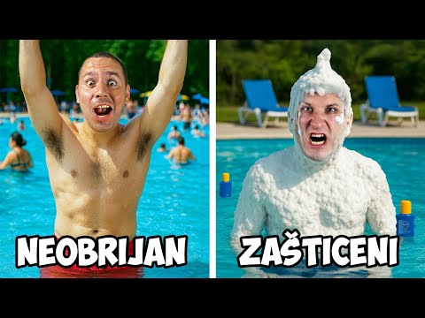 VRSTE LJUDI NA BAZENU!