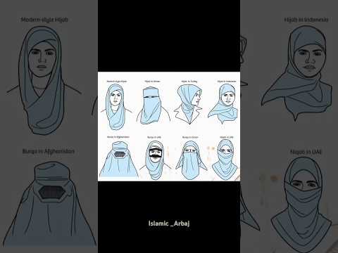 Different country hijab🧕 #allah #islamicstatus #world #hijab #naqab #shorts