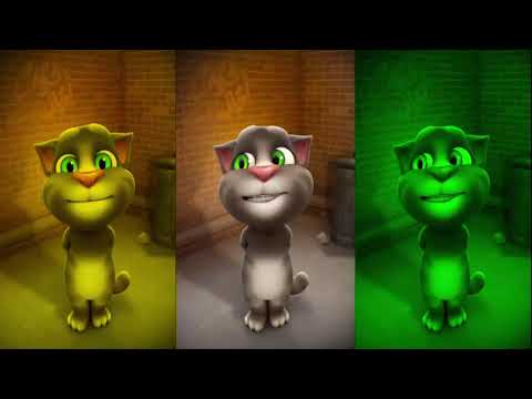 Talking Tom Cat VS Talking Tom Cat 2 Colors - Tom Funny Video Movement Part 27