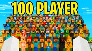 100 PLAYER DI MINECRAFT HANNO COSTRUITO QUESTA MAPPA