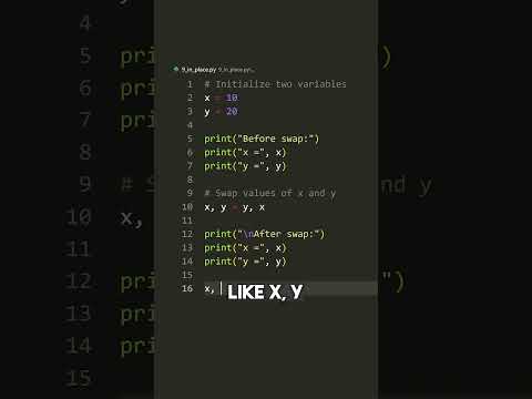 How to swap variables in Python