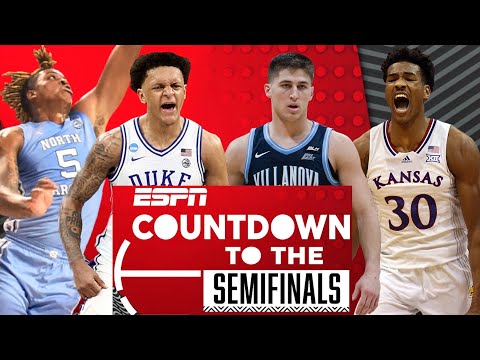 Villanova vs. Kansas + North Carolina vs. Duke Preview | Countdown to the Semifinals video clip