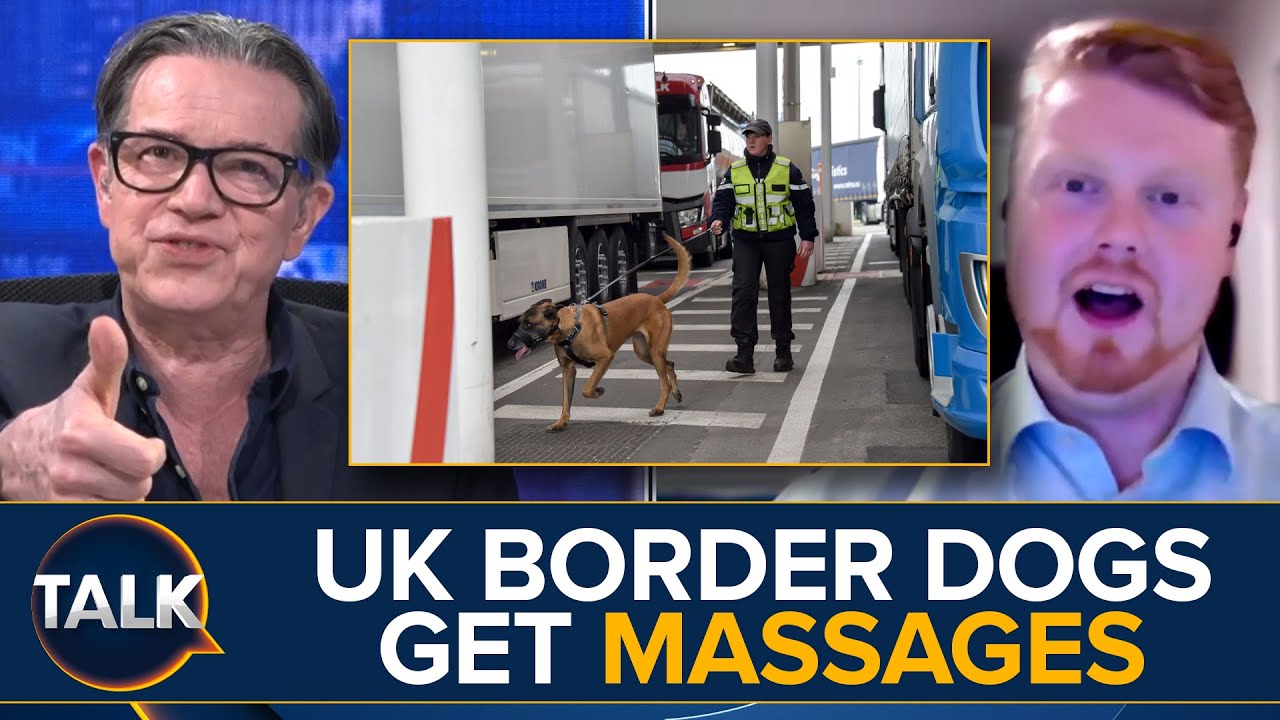 “Probably Living Better Than Me And You!” | Border Force DOGS Being Treated To Taxpayer’s MASSAGES