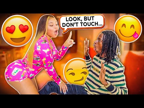 YOU CAN LOOK, BUT YOU CAN'T TOUCH PRANK ON BOYFRIEND!!