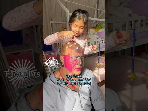 The Rock’s Daughters Turns Him Into a Beauty Queen ( Kind of…) #dwaynejohnson #celebritylife