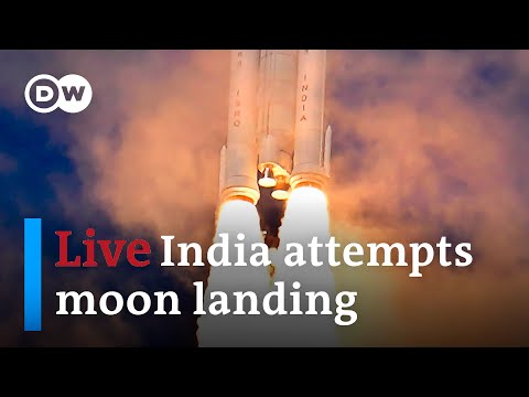 Live: India is first country to successfully land a spacecraft on the moon's south pole | DW News