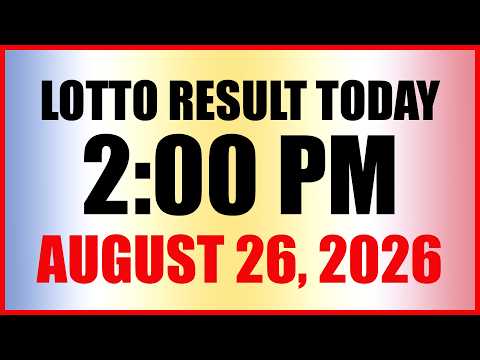 Lotto Result <strong>Today</strong> 5pm Draw August 26, 2026 Swertres EZ2 PCSO