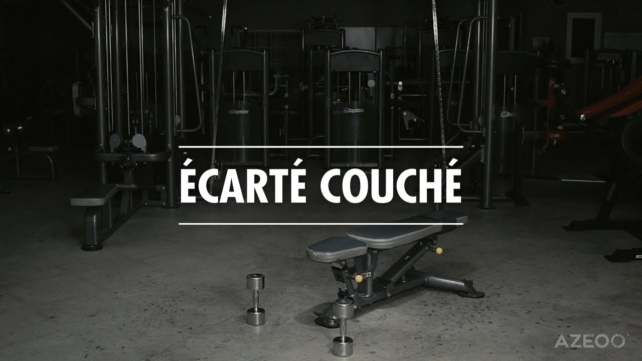 Écarté couché avec haltères