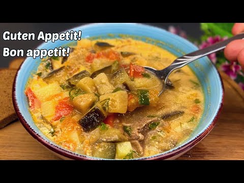 Die Suppe ist so lecker und sättigend, dass man sie jeden Tag essen kann! Rezept in 30 Minuten.