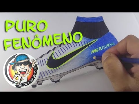 COMO DESENHAR A CHUTEIRA NOVA DO NEYMAR - PASSO A PASSO