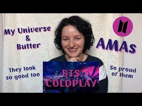 Vidéo BTS - My Universe with COLDPLAY & Butter AMAs REACTION  ENG SUB