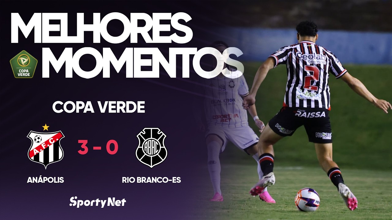 ANÁPOLIS ATROPELA NO FIM E ABRE VANTAGEM NA FINAL! Melhores Momentos - Anápolis 3 x 0 Rio Branco