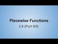 Evaluating Piecewise Functions in Algebra