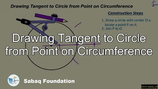 Drawing Tangent to Circle from Point on Circumfernce