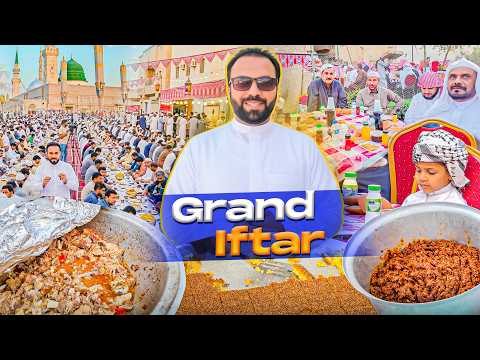 GRAND IFTAR Festival in Madinah 💚by the Local Arabs 👳🏻‍♂️✨