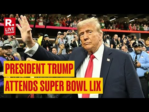 LIVE: President Donald Trump At Super Bowl | USA | Philadelphia Eagles | Kansas City Chiefs |