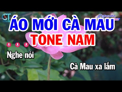 Karaoke Áo Mới Cà Mau Tone Nam ( Am ) Nhạc Sống Beat Chuẩn Nhất || Karaoke Đồng Sen