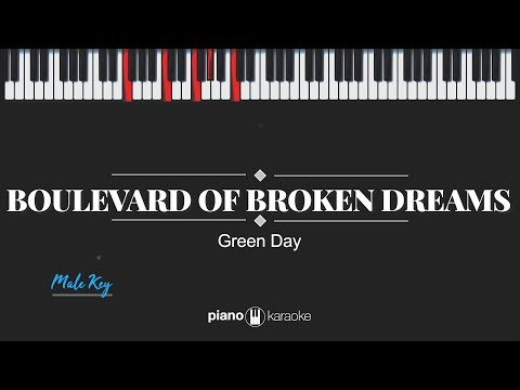 Boulevard Of Broken Dreams (Male Key) Joker x Green Day (Karaoke Piano Cover)