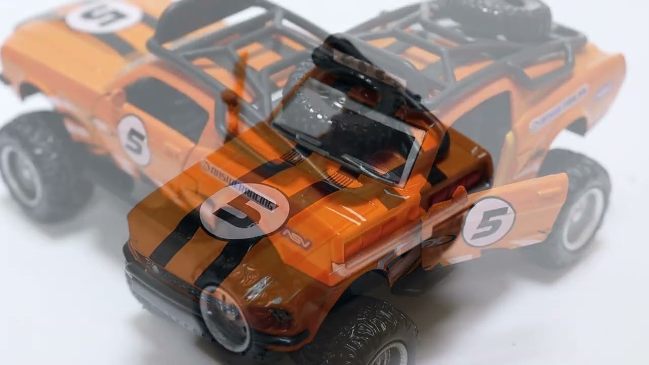 Автомобиль Внедорожник kings toy инерционный световые звуковые эффекты металлический оранжевый 1:36 - видео