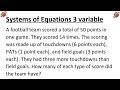 Scoring Systems and Equations