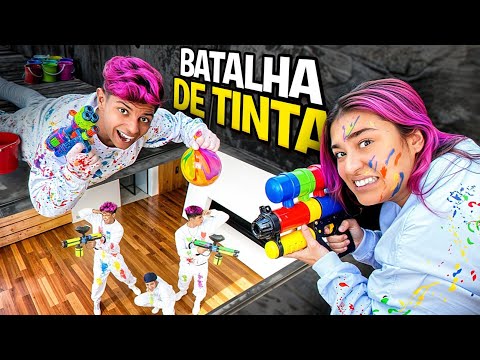 SOBREVIVA À BATALHA DAS TINTAS !!! *Quem sujar mais, leva prenda !
