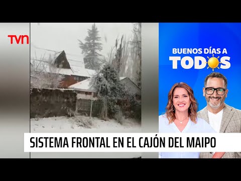 ¡Nieve! Así se vive el sistema frontal en el Cajón del Maipo | Buenos días a todos
