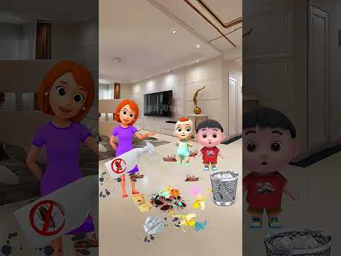 Phải sạch sẽ và dọn rác kịp thời để không có gián xuất hiện #cartoon #hoathinh #shorts