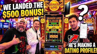 If This $500/Spin Bonus WINS MASSIVE - Henderson Stu Has To Create a Dating Profile!