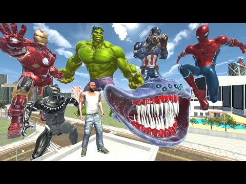 Franklin Became Avengers In Indian Bikes Driving 3D