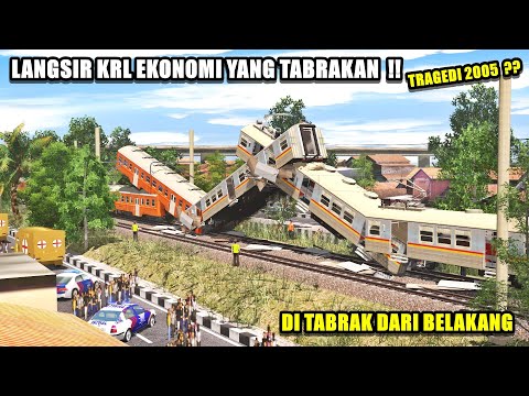 LANGSIR TABRAKAN KRL EKONOMI DI PASAR MINGGU