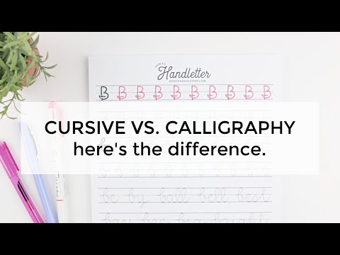 Cursive Vs. Calligraphy | 50% Off Cursive Worksheets are here!