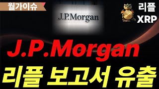 [리플 XRP]  모건의 보고서, 리플 CTO의 예고, 미 금융 대안론 까지