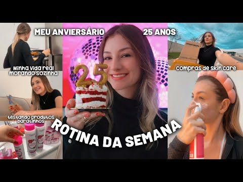 rotina da semana: meu aniversário, testando produtos baratinhos, comprinhas, vida real, presente