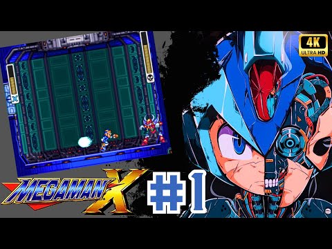 MEGA MAN X SNES - Detonado Completo #1: Começando a Jornada do X!